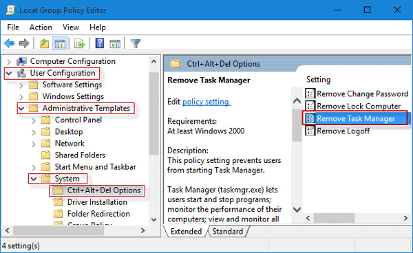 Task manager fix windows 10
